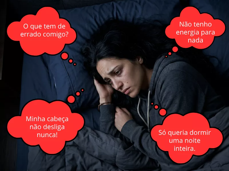 A mente que não desliga — pensamentos acelerados e ansiedade constante